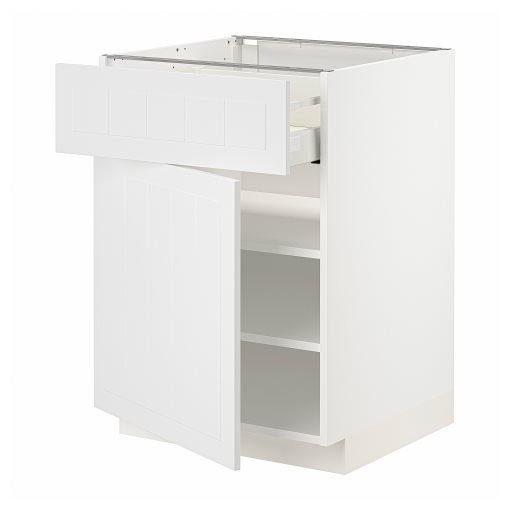 METOD/MAXIMERA, base cabinet with drawer/door, 60x60 cm, 994.699.13