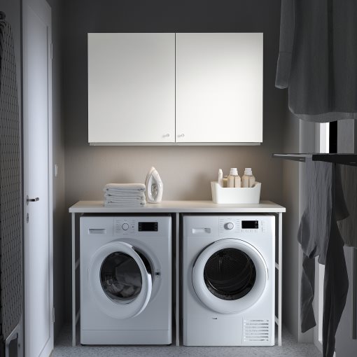 ENHET, storage combination for laundry, 139x63.5x85.5 cm, 994.774.75