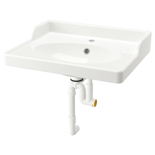 RUTSJON, wash-basin with water trap, 62x49 cm, 995.167.64