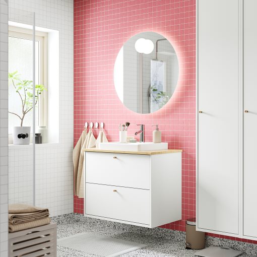 HAVBACK/ORRSJON, wash-stand with drawers/wash-basin/tap, 82x49x71 cm, 995.213.84
