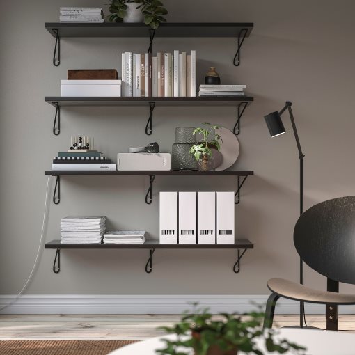 BERGSHULT/FORLAGGARE, wall shelf, 120x30 cm, 995.627.51
