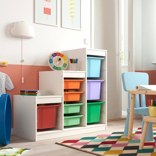 TROFAST, storage combination with boxes, 99x44x94 cm, 995.734.05