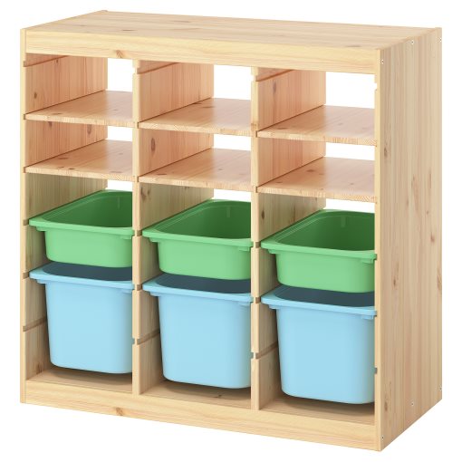 TROFAST, storage combination room divider with shelves and boxes, 93x44x91 cm, 996.125.67