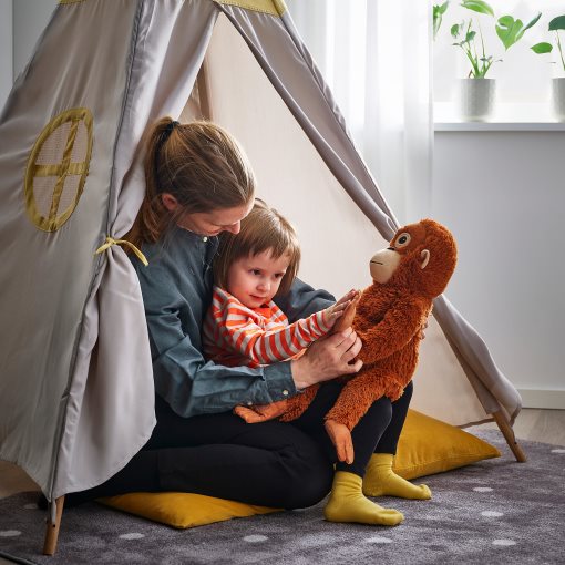 DJUNGELSKOG, soft toy, orangutan, 004.028.08