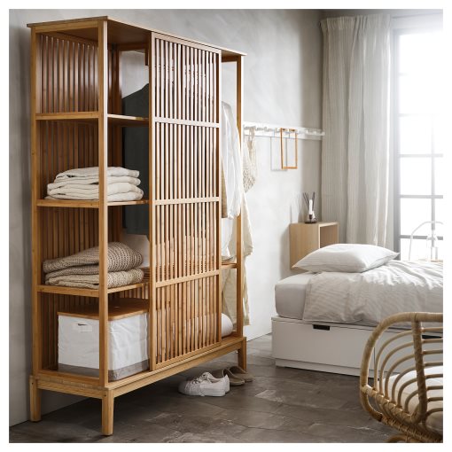 NORDKISA, open wardrobe with sliding door, 004.394.68