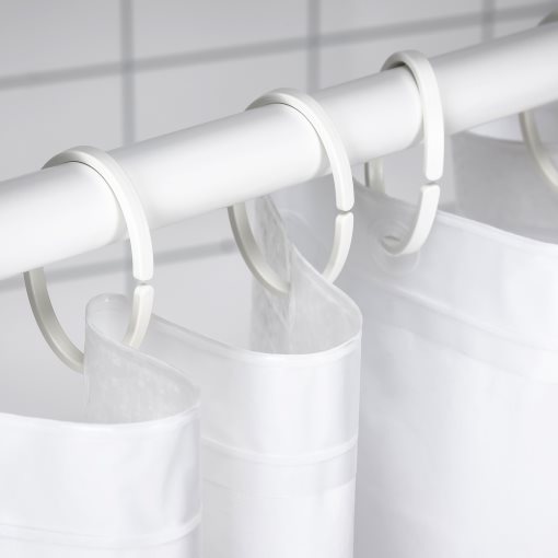 HASSJÖN, shower curtain ring, 12 pack, 004.660.08