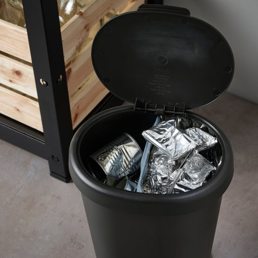 HÖLASS, bin with lid, 8 l, 005.205.00
