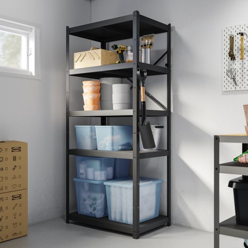 RYKTA, storage box with lid, 36x50x35 cm/44.5 l, 005.332.01