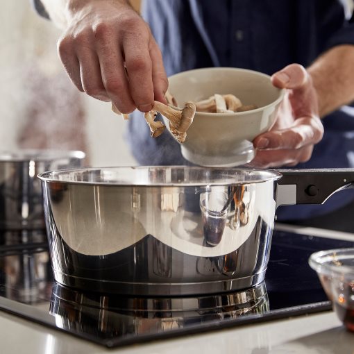 SLATROCKA, 4-piece cookware kit with detachable handle, 005.605.86