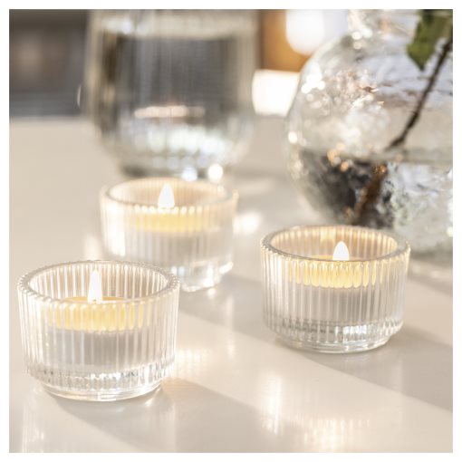LOVSKOGSLUND, scented tealight/apple, 3.5 hr, 005.821.02