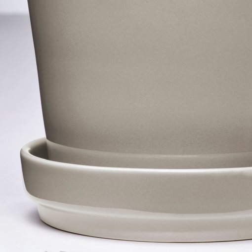 KLOTLÖNN, plant pot with saucer/in/outdoor, 9 cm, 005.840.02