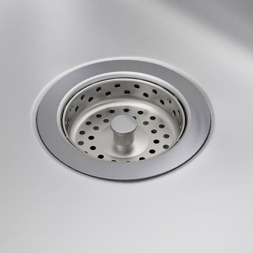 FYNDIG, inset sink 1 bowl with drainboard, 70x50 cm, 091.581.85