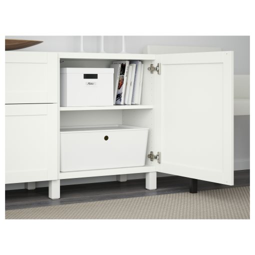 BESTÅ, storage combination with drawers soft-closing, 180x42x74 cm, 091.956.25