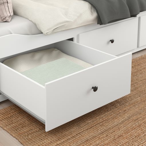 HEMNES, κρεβάτι επισκέπτη day bed 3 συρτάρια/2 στρώματα, 80x200 cm, 093.909.62