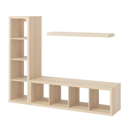 KALLAX/LACK, storage combination with shelf, 189x39x147 cm, 093.987.22
