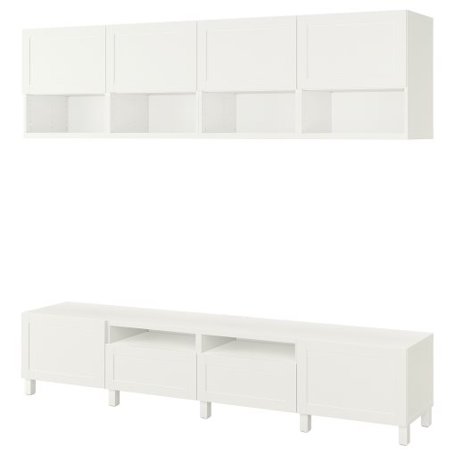 BESTÅ, TV storage combination/doors/drawers soft closing, 240x42x230 cm, 094.119.69