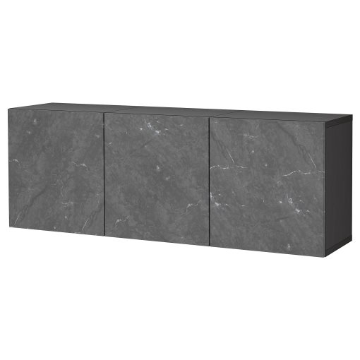 BESTÅ, wall-mounted cabinet combination, 180x42x64 cm, 094.217.89