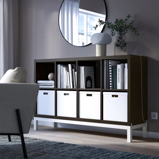 KALLAX, shelving unit with underframe, 147x94 cm, 094.426.78