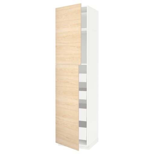 METOD, high cabinet with 2 doors/4 drawers, 60x60x240 cm, 094.558.97