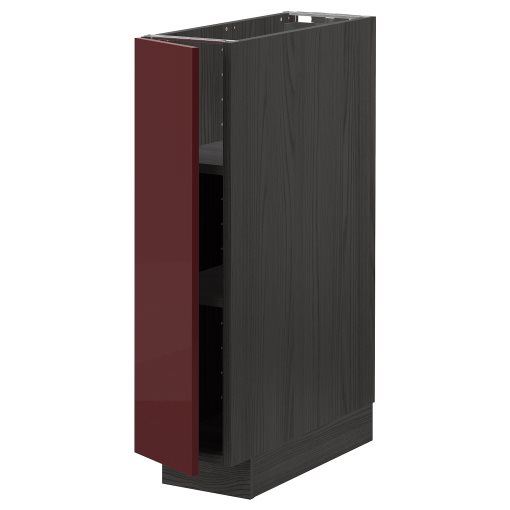 METOD, ντουλάπι βάσης με ράφια, 20x60 cm, 094.655.75