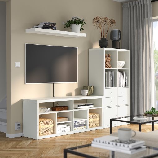 KALLAX/LACK, TV storage combination, 224x39x147 cm, 095.521.72