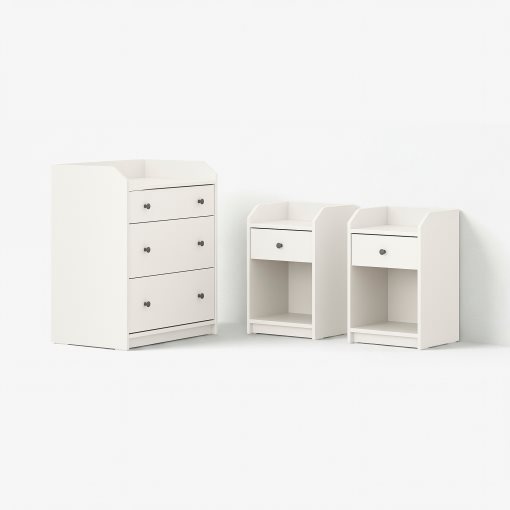 HAUGA, bedroom furniture, set of 3, 095.755.88