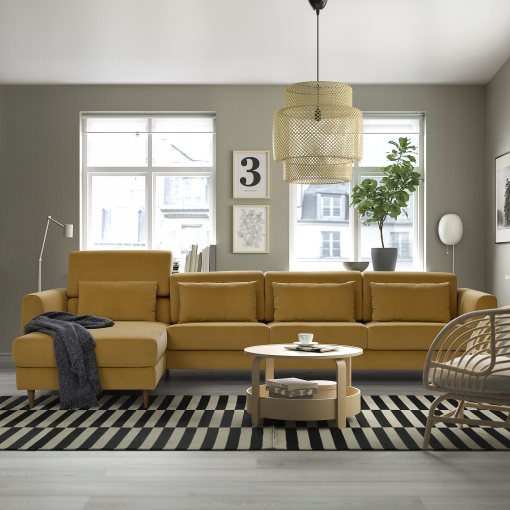 SLATORP, 4-seat sofa with chaise longue, 095.776.10