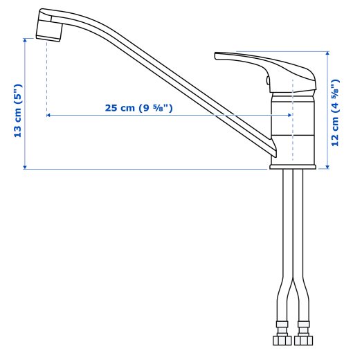 LAGAN, single-lever kitchen mixer tap, 100.850.27