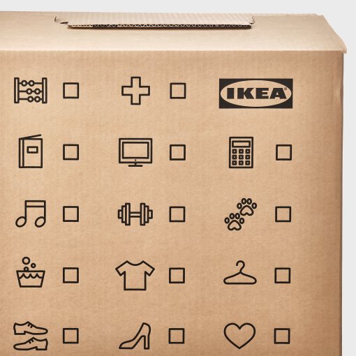 DUNDERGUBBE, moving box, 50x31x40 cm, 104.770.49