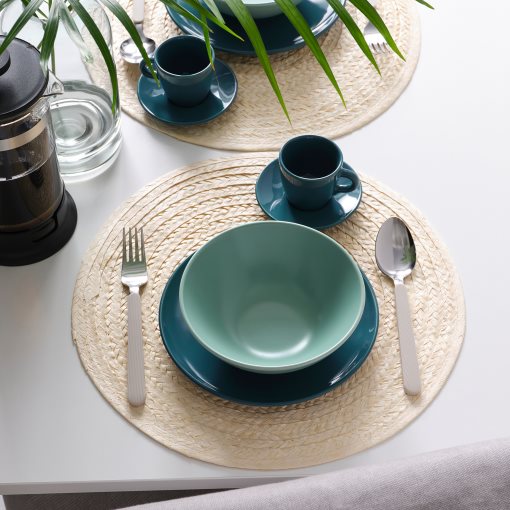 FÄRGKLAR, bowl/matt, 4 pack, 16 cm, 104.771.91