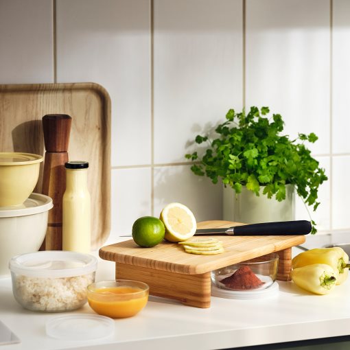 BESTÄMMA, δοχείο τροφίμων με καπάκι, 3 τεμ., 104.957.60