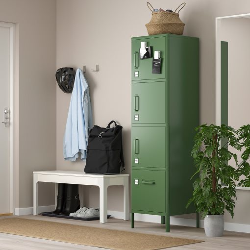 IDÅSEN, high cabinet with drawer and doors, 45x172 cm, 104.964.01