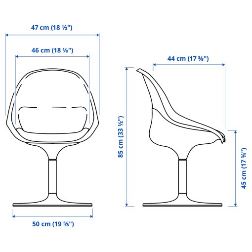 BALTSAR, swivel chair, 105.115.38