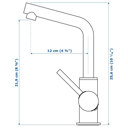 LUNDSKÄR, wash-basin mixer tap, 105.327.34