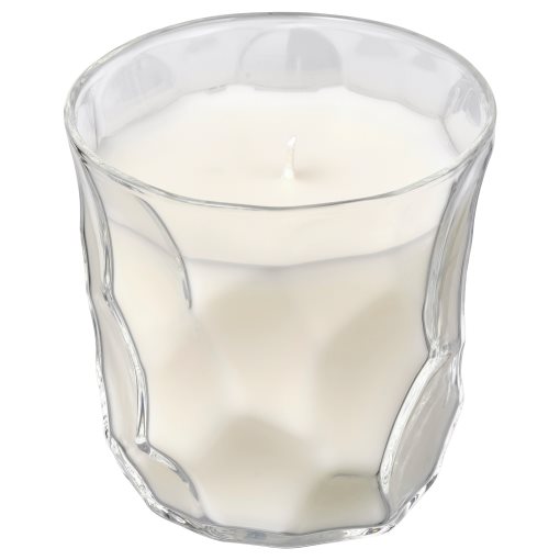 BASTUA, scented candle in glass/Rhubarb elderflower, 35 hr, 105.426.05