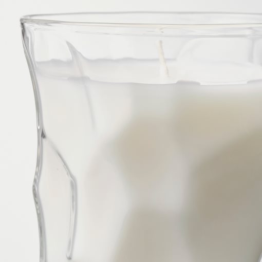 BASTUA, scented candle in glass/Rhubarb elderflower, 35 hr, 105.426.05
