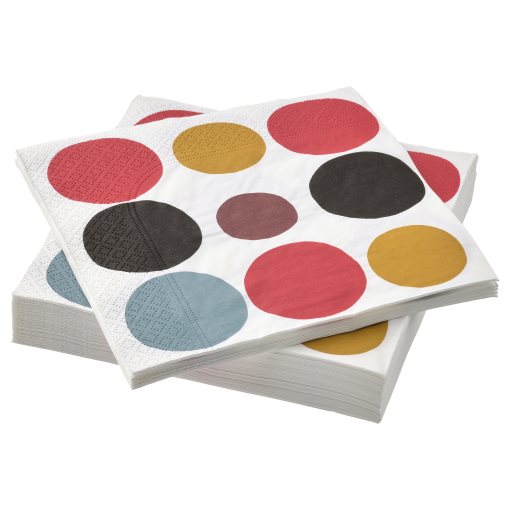 SNÖKRABBA, paper napkin 33x33 cm/30 pack, 170g, 105.615.14