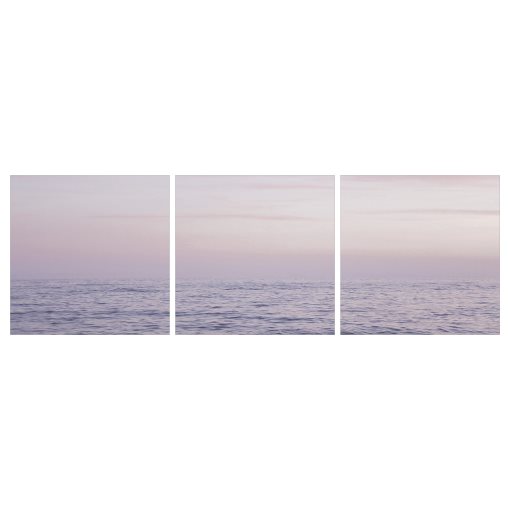 PJÄTTERYD, picture/faded reflections/3 pack, 56x56 cm, 105.680.87