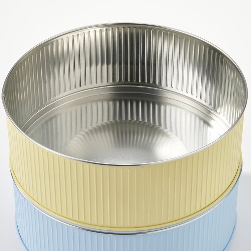 BETTHAJ, tin with lid for cookies 2 piece, 2.5 l, 106.056.93