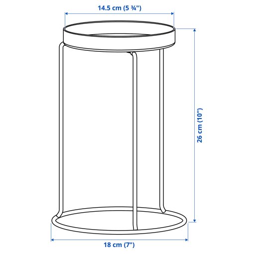 LÅNGNÄBB, plant stand in/outdoor, 26 cm, 106.217.25