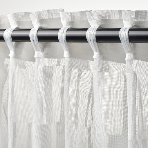 BERGNEJLIKA, net curtains with heading tape 1 pair, 145x280 cm, 106.299.86