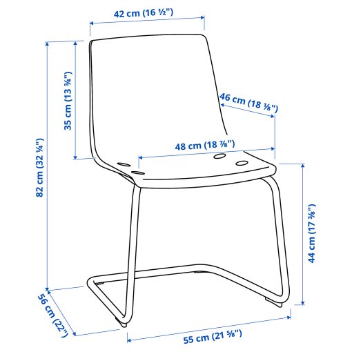 GLIVARP/TOBIAS, τραπέζι και 6 καρέκλες, 191.973.89