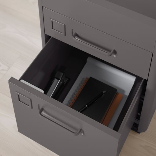 IDÅSEN, drawer unit with smart lock, 192.872.76
