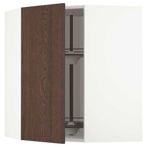 METOD, corner wall cabinet with carousel, 68x80 cm, 194.045.29