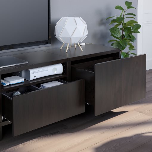 BESTÅ, TV storage combination/doors/drawers soft closing, 240x42x230 cm, 194.119.64