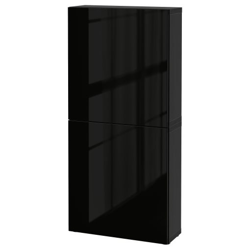 BESTÅ, wall cabinet with 2 doors, 60x22x128 cm, 194.219.58