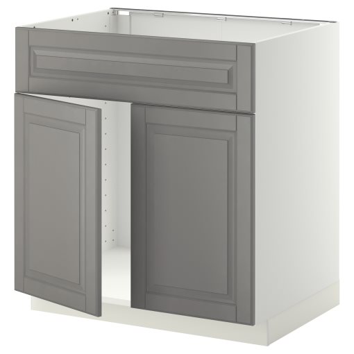 METOD, ντουλάπι βάσης για νεροχύτη με 2 πόρτες/πρόσοψη, 80x60 cm, 194.630.81