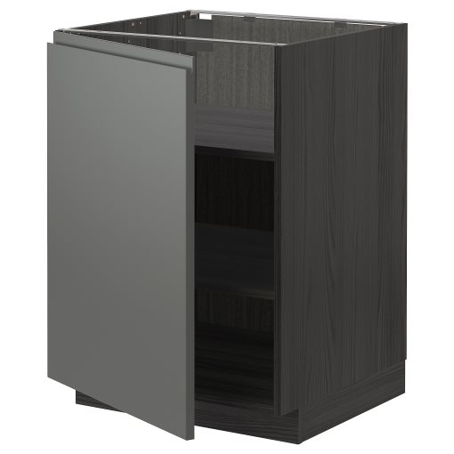 METOD, ντουλάπι βάσης με ράφια, 60x60 cm, 194.675.07