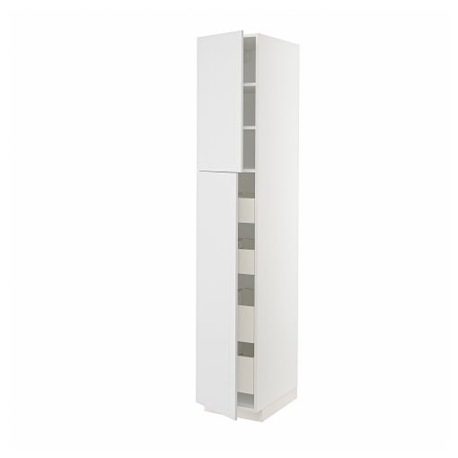 METOD, high cabinet with 2 doors/4 drawers, 40x60x220 cm, 194.683.52