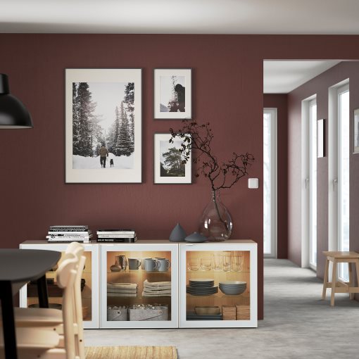 BESTÅ, storage combination with doors, 180x42x65 cm, 194.888.21